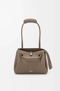 Loewe Маленькая сумка Madrid из мягкой зернистой телячьей кожи, серо-коричневый