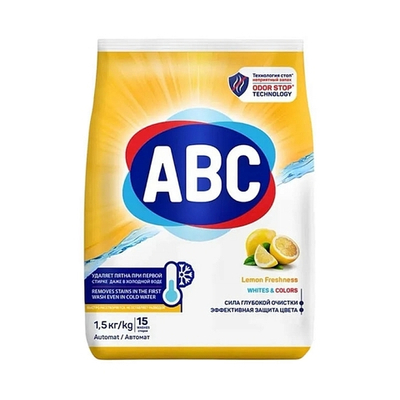 ABC Стиральный порошок Лимон 1,5кг
