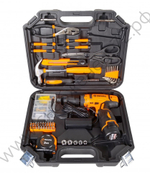Дрель-шуруповерт аккумуляторная Вихрь ДА-12Л-2КН с набором инструментов