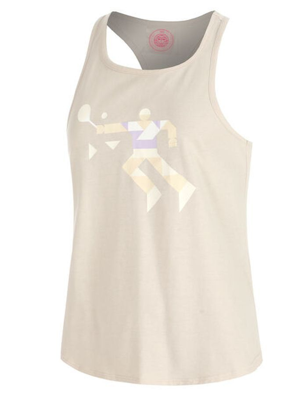 Женский топ теннисный Bidi Badu Paris 2025 Chill - бежевый