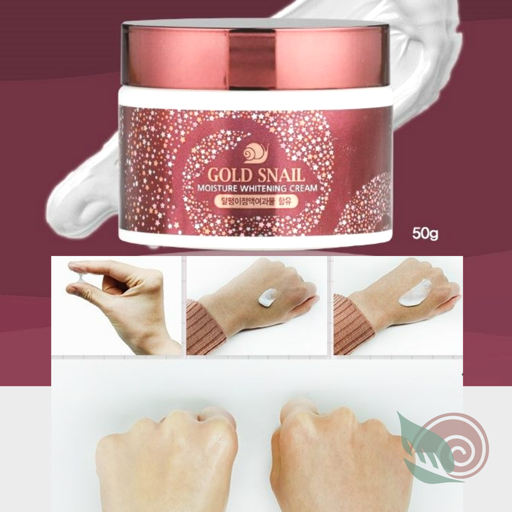 Крем для лица с муцином улитки ENOUGH Gold Snail Moisture Whitening Cream увлажняющий 50 мл