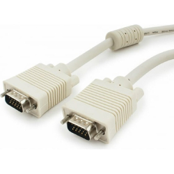 Видеокабели и переходники Gembird / Cablexpert CC-PPVGA-15m, Кабель VGA Premium ,15M / 15M,15м, двойн. экран,феррит. кольца,пакет