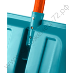 GRINDA FIBER-400, ширина 400 мм, пластик, с алюминиевой планкой, особопрочный легк. черенок из фибергласса, V-ручка, снеговая лопата, PROLine (39941)