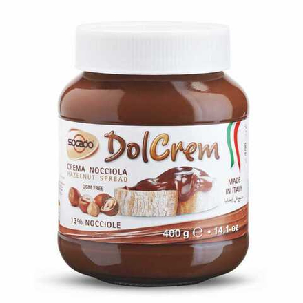 Паста ореховая с какао Socado DOLCREM ст/б 400г