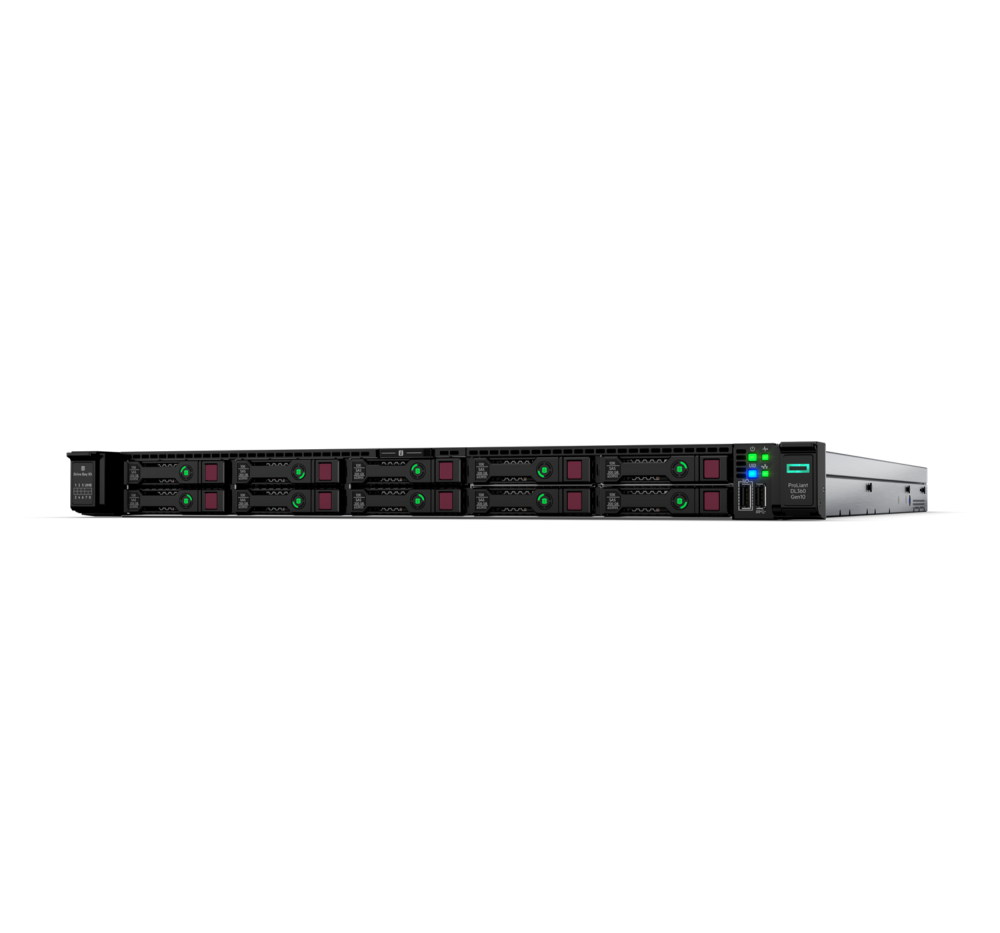 Стоечный сервер - HP Enterprise ProLiant DL360  Gen10, 1U, 8x 2.5“, 1x Xeon[4208] 8 Cores, 32Gb, P56955-B21