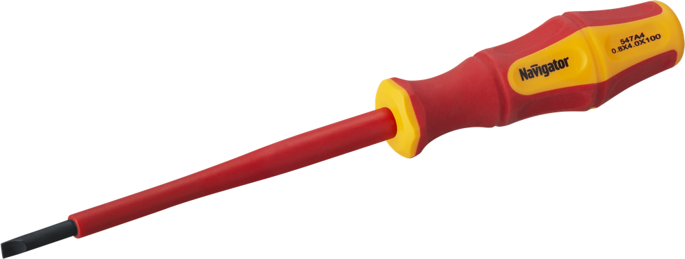 Отвёртка Navigator 93 428 NHT-Otd03-SL4-100 (диэлектрическая)