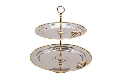 Подставка для закусок 32x32x34см Garda Decor Леопарды