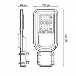 Консольный светильник Gauss  629534450