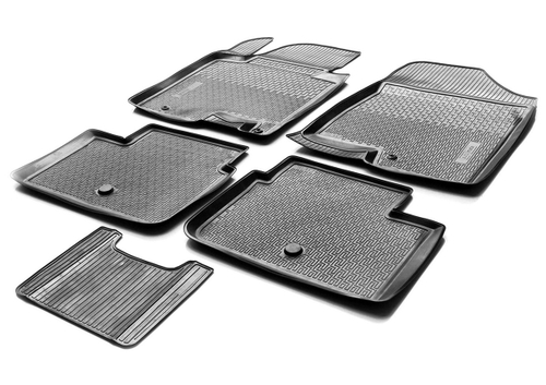 Коврики в салон автомобиля Rival для Hyundai i30 II поколение хэтчбек 3/5-дв., универсал 2011-2017, полиуретан, 5 частей, 12302001