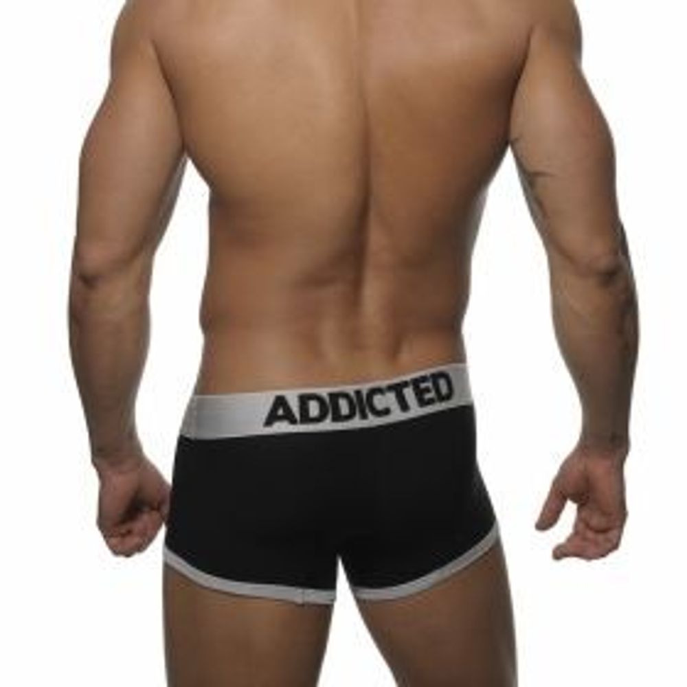 Мужские трусы боксеры черные Addicted Black boxer