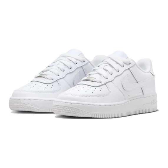 Nike Air FORCE 1 Детские Скейтборды Низкие Белые Кроссовки