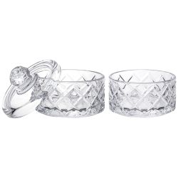 ЕМКОСТЬ ДЛЯ ХРАНЕНИЯ LEFARD С КРЫШКОЙ 2 ЯРУСА "DIAMANT" 10,5*15 СМ, 280 МЛ (КАЖДАЯ)