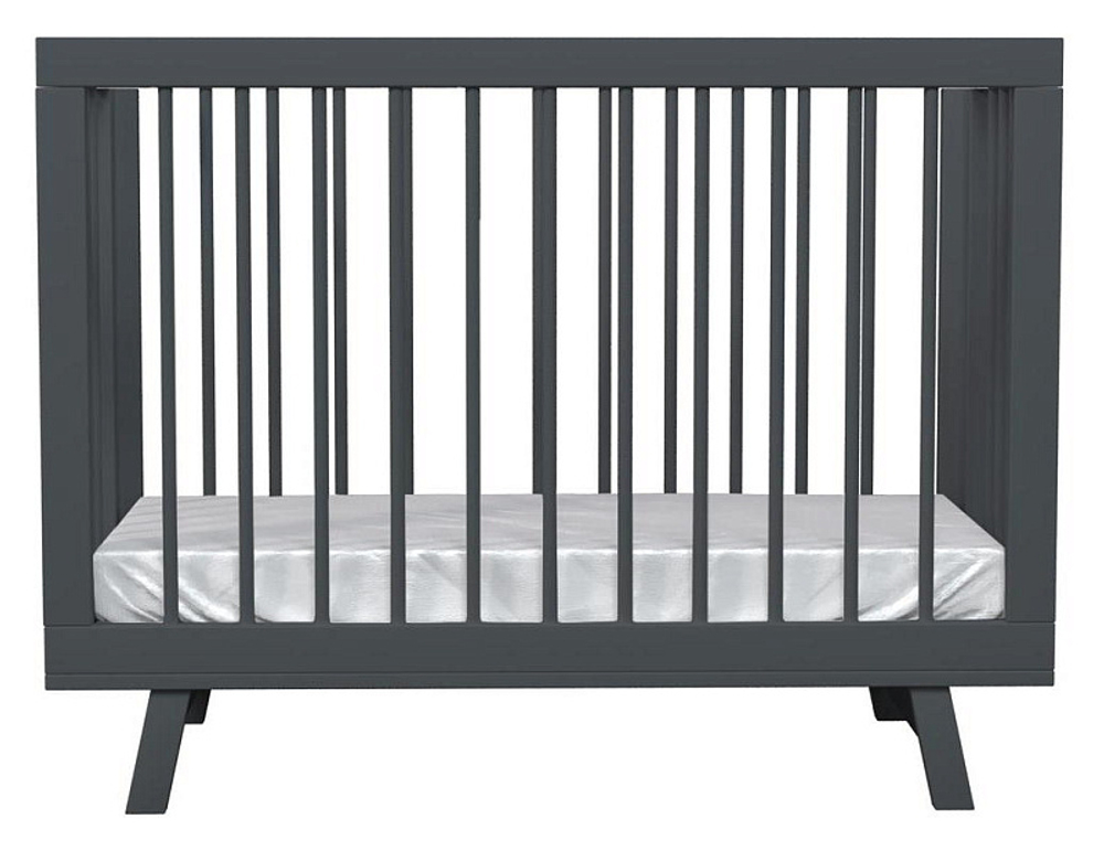 Кроватка детская Lillaland Lilla Aria с маятником темно-серый