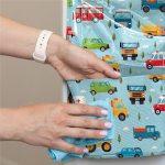 Кармашки для детского сада на липучке. Машинки принт