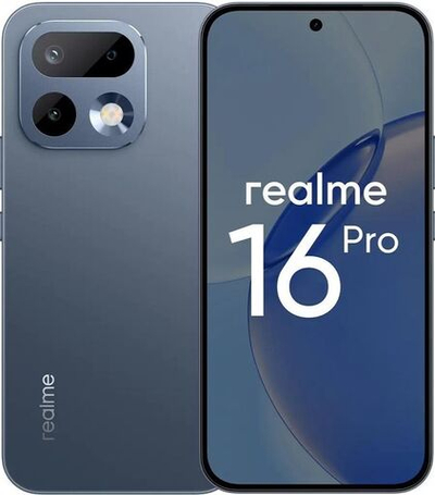 6.78" Смартфон REALME 16 Pro 8/256Gb,  RMX5120,  NFC,  AMOLED,  144Гц,  7000мAч,  графитовый