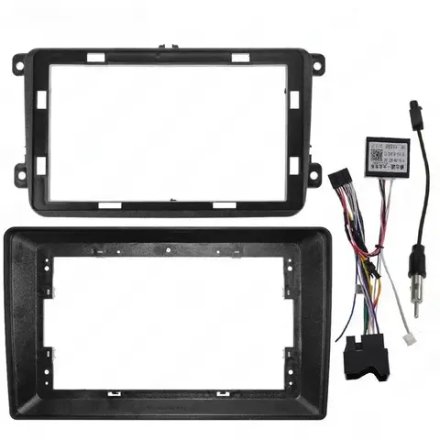 Магнитола для Volkswagen T5, T6, Tiguan, Passat, Polo, Jetta, Amarok, Golf и др., Skoda Fabia, Rapid - Carmedia SF-1075 (кнопки и крутилки), Android 12, TS10, CarPlay, 4G SIM-слот