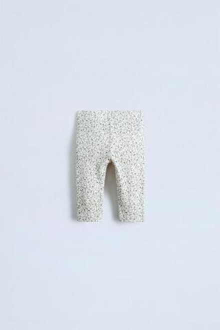 ZARA ЛЕГИНСЫ С ПРИНТОМ «ЗВЕРЮШКИ», ЭКРЮ