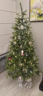 Ель искусственная "Приморская" (Литая хвоя) 180 см / 1,8 м