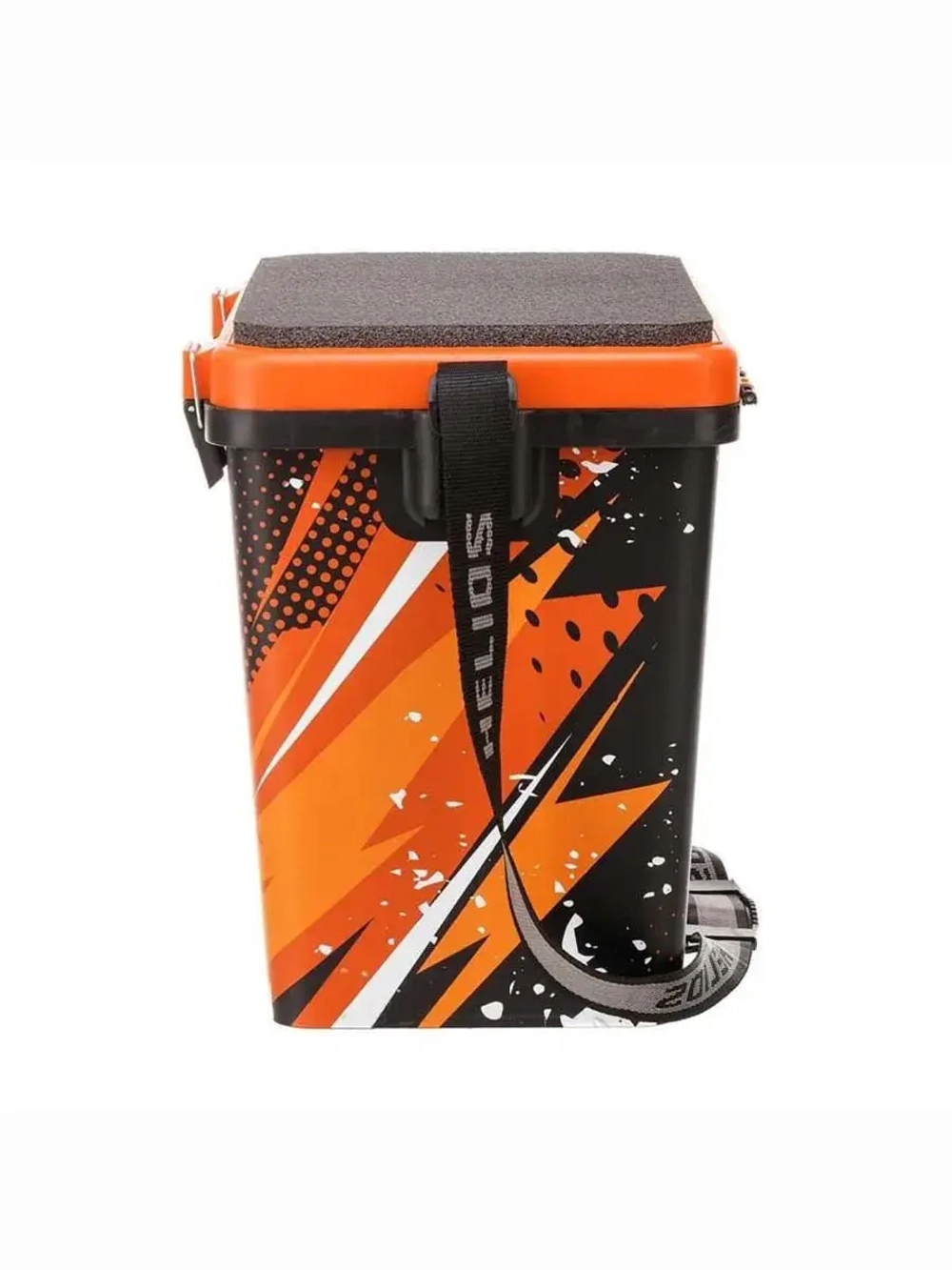 Ящик рыболовный зимний для хранения снастей PIKE оранжевый