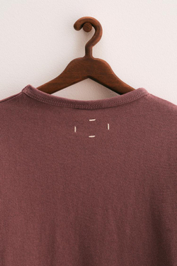 ZARA TIMELESS - ОДНОТОННАЯ ХЛОПКОВАЯ ФУТБОЛКА, ТЕМНО-МЕДНЫЙ