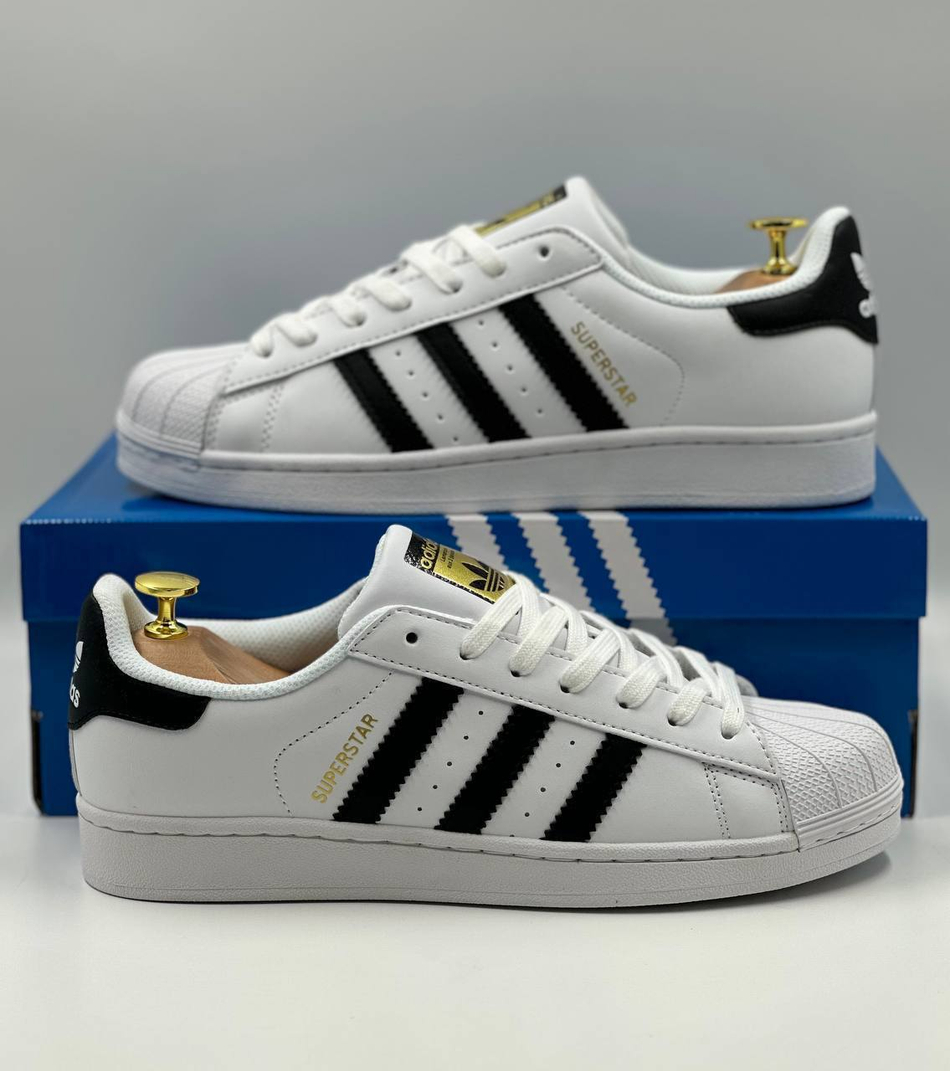 Кроссовки Adidas Superstar #B302 (бел.)