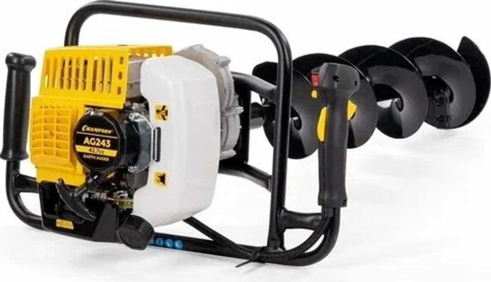 Бензобур CHAMPION AG243 со шнеком