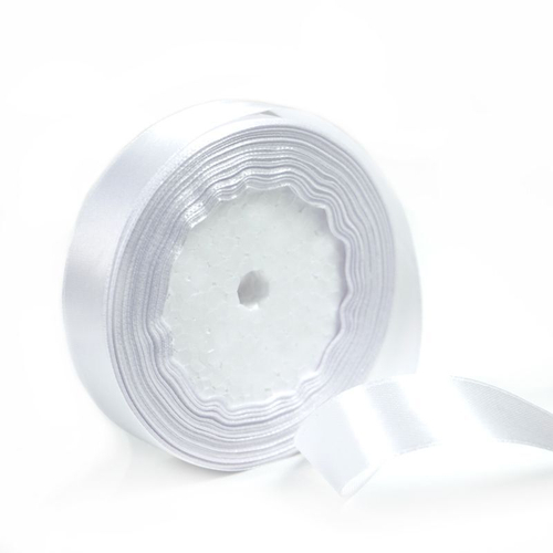 Лента Атлас Белый, 20 мм * 22,85 м / 1 шт /