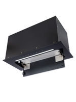 Вытяжка кухонная MACBI Ledy-60GT (BLACK) черный, D150мм,1200м3/ч, полновстраиваемая, мотор 230Ватт, стекло 60см, управл. сенсорное + управл. жестами