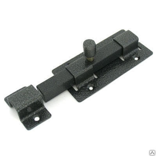 Засов Киров Секрет ЗД-06 антик серебро квадратный   / 2842