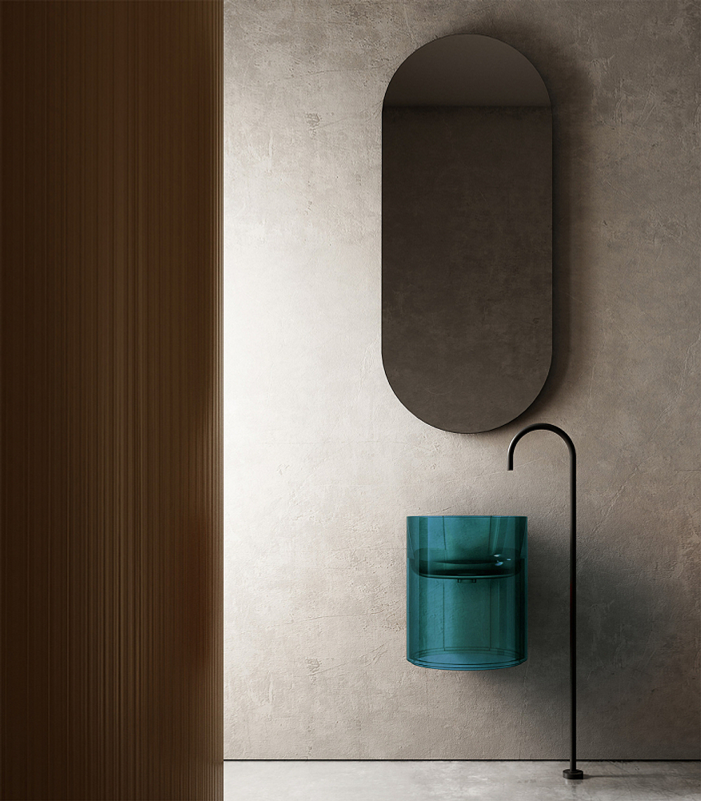 Раковина Abber Kristall 42 AT2704Aquamarin Бирюзовая