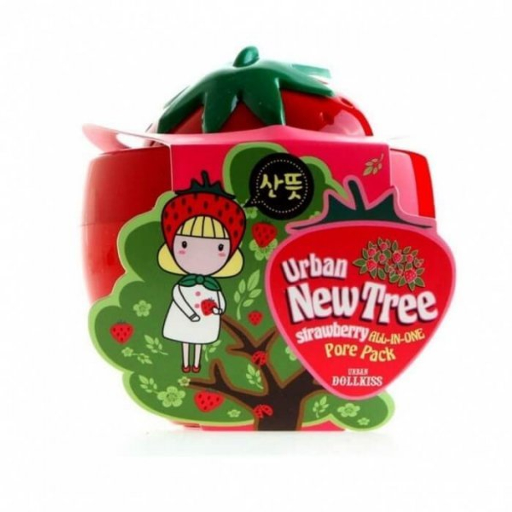 Baviphat New Tree Strawberry All-In-One Pore Pack маска-скраб с экстрактом клубники для очищения пор