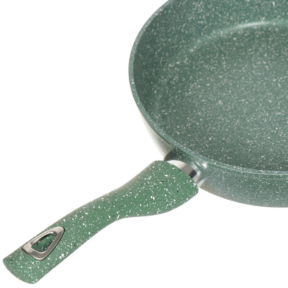 Сковорода алюминий, 24 см, антиприг, Daniks, Мрамор Олимп, зел, DFP-24-GRM-IND, индукц