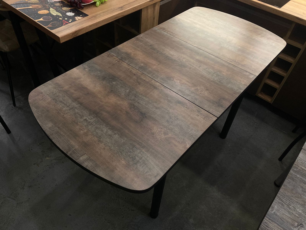 Стол разд Пластиковый подстолье прямое хром пояс венге Трансильвания