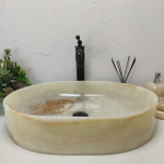 Раковина из оникса Oval Green Big OY-61570 60*40*14