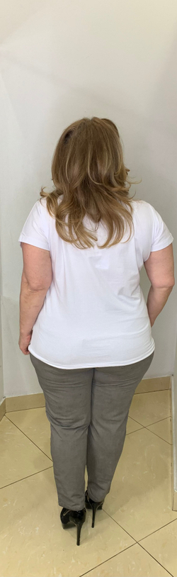 Блузон-футболка на кулиске с "ромашками"