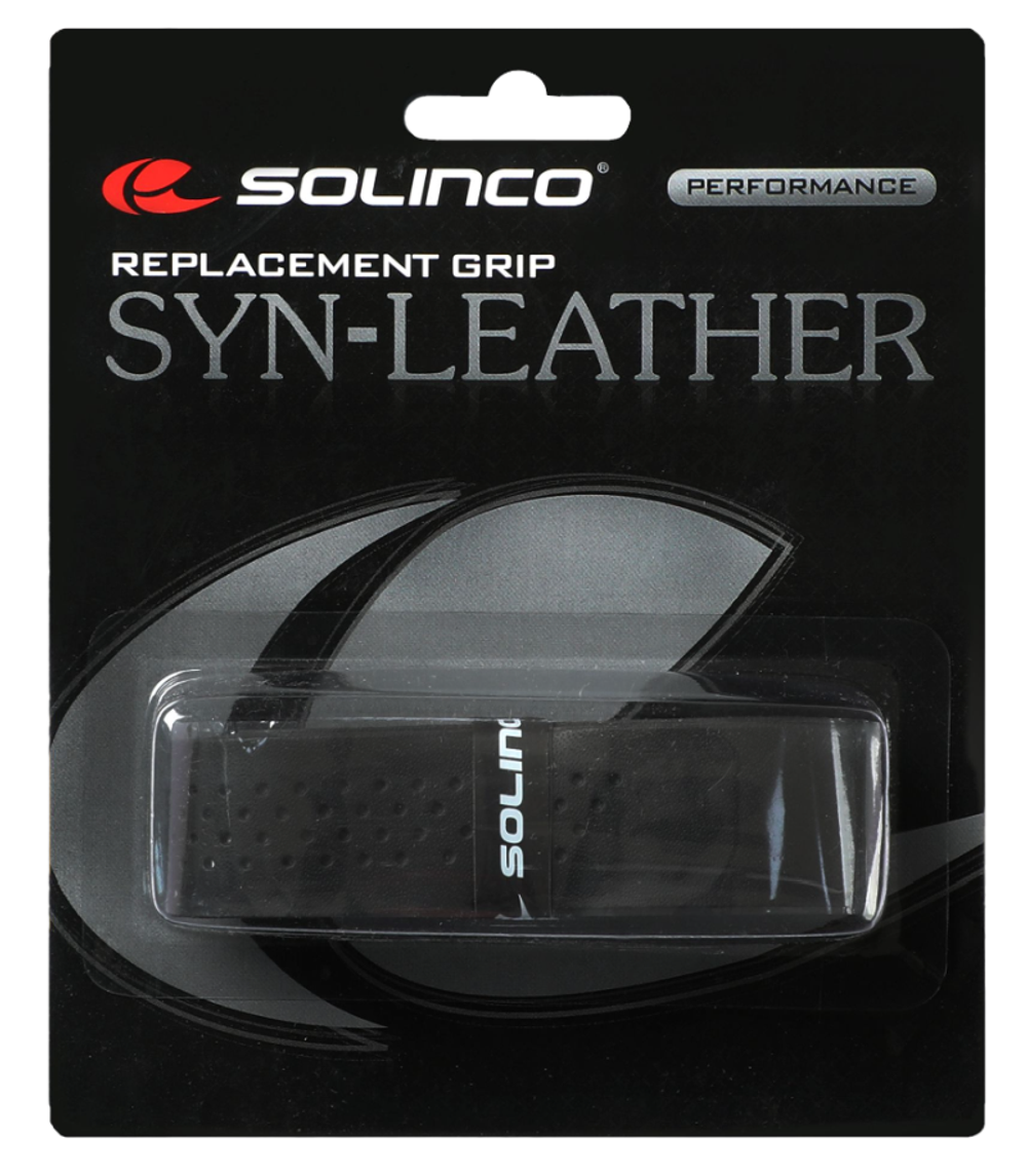 Теннисные намотки базовые Solinco Syn-Leather Replacement Grip 1P - черный