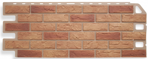 Фасадная панель Кирпич Альта-Профиль Бежевый Комби
