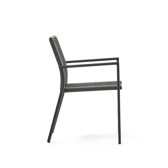 Culip Садовый стул из алюминия и шнура в сером цвете Испания La Forma