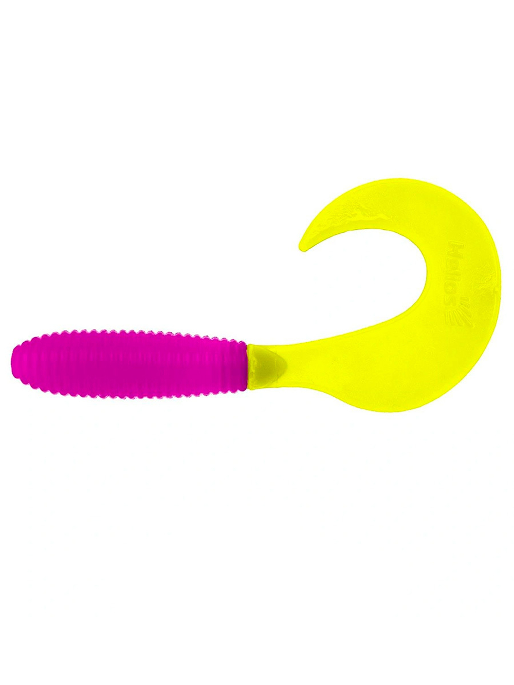 Твистер несъедобный Helios Credo 3,35"/8,5 см White & Green 100шт. (HS-11-016-N)