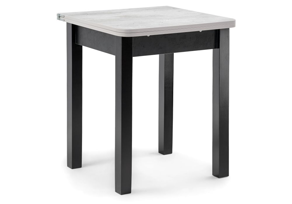 Обеденная группа Блавир белый полимер / серый полимер / метрополитан грей / черный