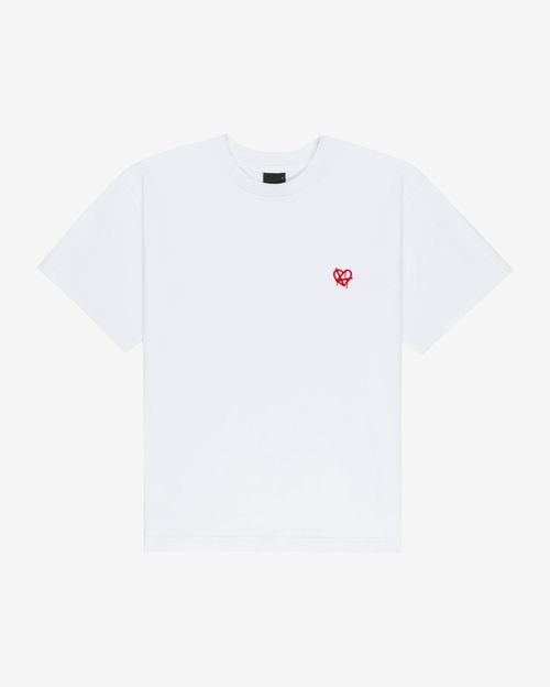 Футболка Kraizy stripes Box Logo белая