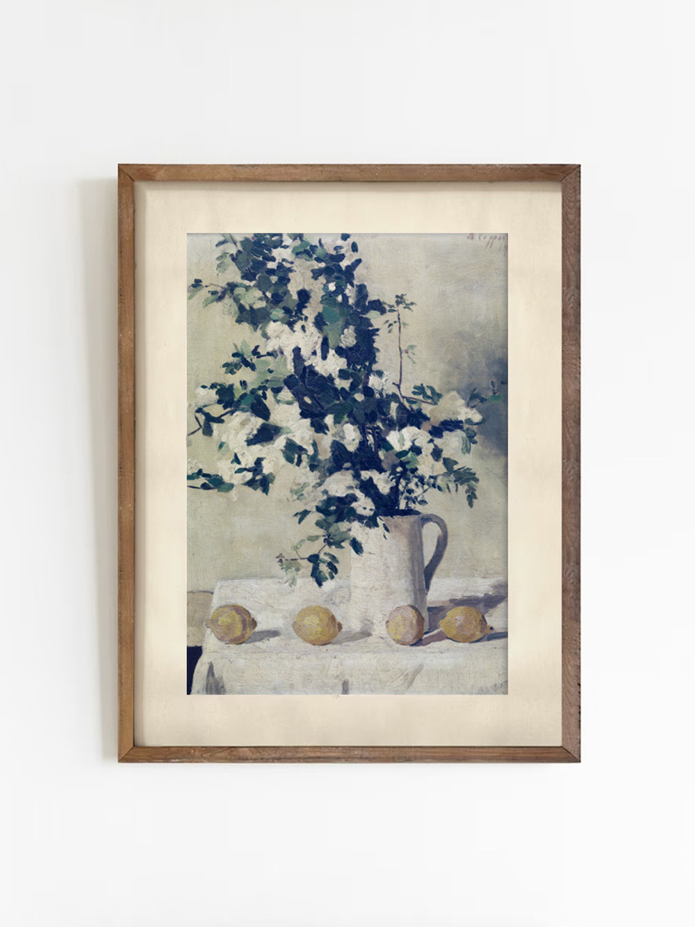 Арт принт 'Цветы и лимоны'