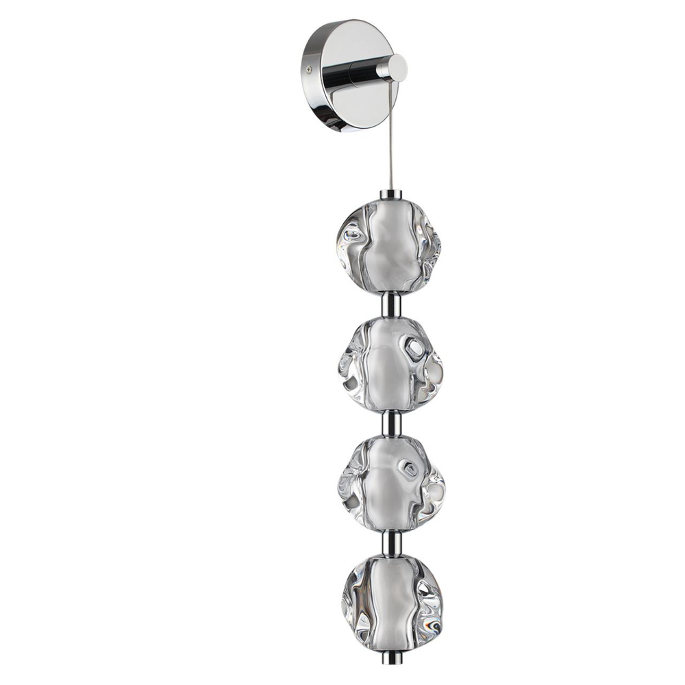 5084/17WL L-VISION ODL25 561 хром/прозрачный/металл/акрил Бра LED 17W 4000K 850Лм JEMSTONE