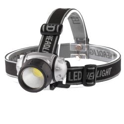 Фонарь налобный светодиодный ЭРА GB-410 на батарейках 3хААА, 3 режима, черный, IP44