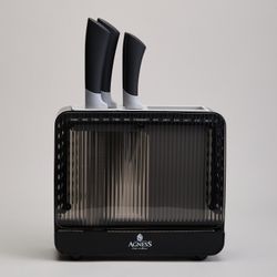 НАБОР НОЖЕЙ AGNESS НА ПЛАСТИКОВОЙ ПОДСТАВКЕ, 6 ПРЕДМЕТОВ