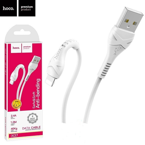 Дата-кабель универ. lightning USB /Iphone/ 1 м белый (HOCO.)