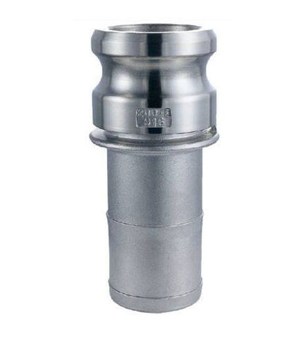 Кулачковое соединение тип E, ниппель с хвостовиком 1/2 (нерж.)