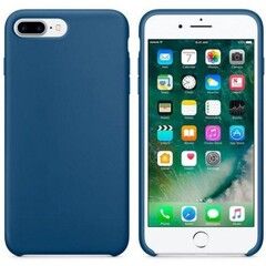 Силиконовый чехол Silicon Case Premium для iPhone 8 Plus (Ocean Blue / Синий океан) 100% ORG