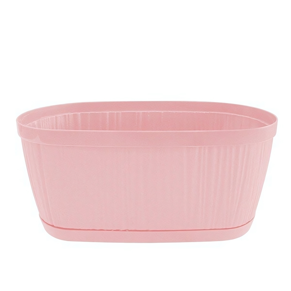 Горшок для цветов InGreen BARCELONA ORCHID 2,7л, 275х145мм овальный, розовый перламутровый