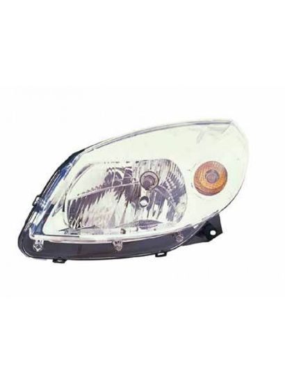 ФАРА RENAULT SANDERO 2008- ПЕРЕДНЯЯ ЛЕВАЯ ХРОМ, НЕ КСЕНОН